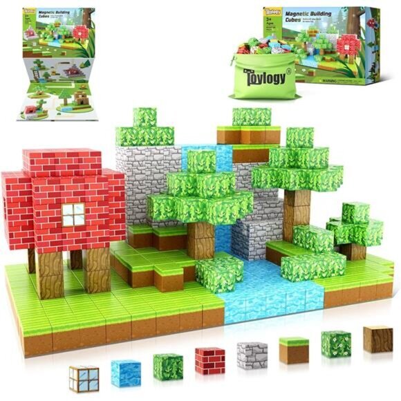 Magnetic Blocks-Build Mine Magnet World Edition, Magnetic Toys for Boys &‎ Girls - Picture 1 of 6